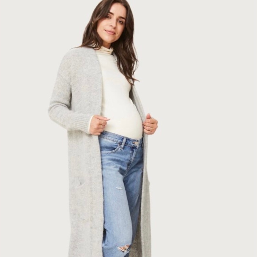 Hatch mohair wool blend duster robe duster robe longline cardigan